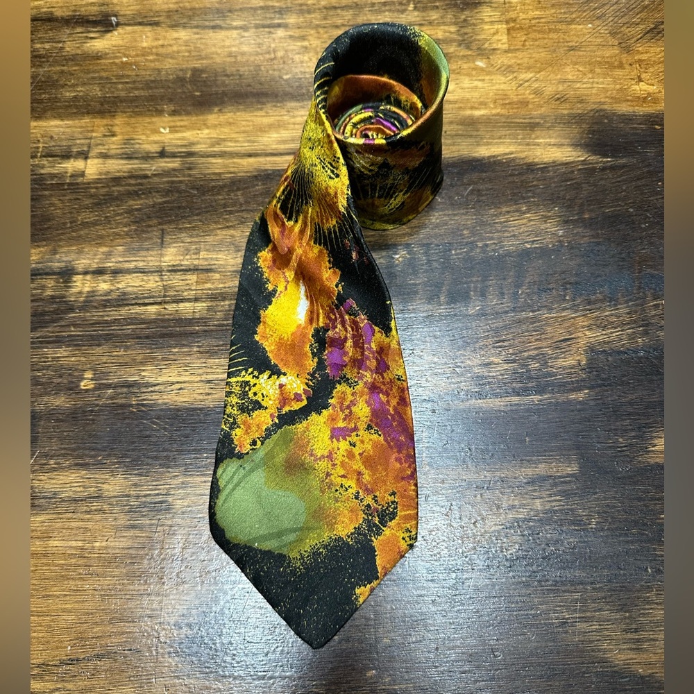 100% Italian Silk cPcarlo Palazzi Tie Made in Italy